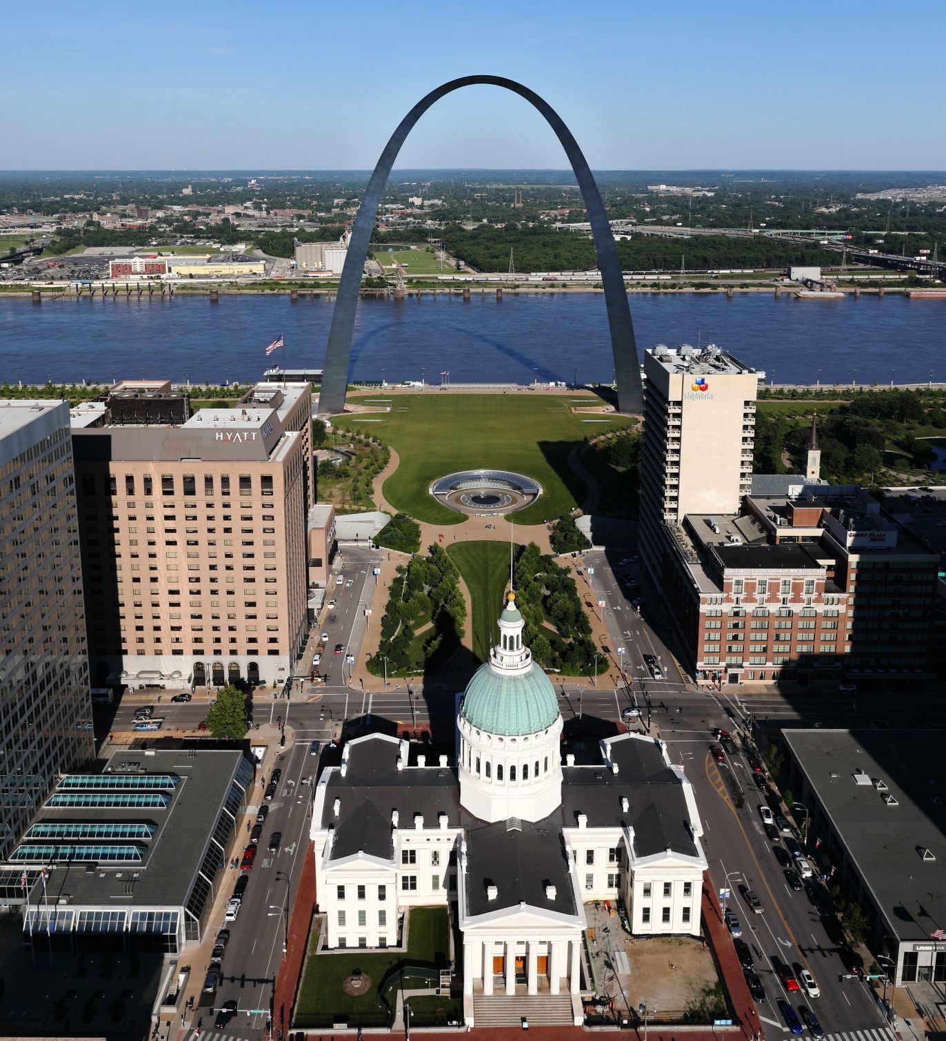 St. Louis Arch and redesigned entrance